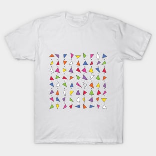 Random Triangle Pattern - color T-Shirt
